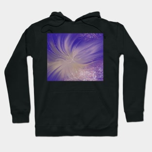 Blue with metallic lines - abstract Hoodie